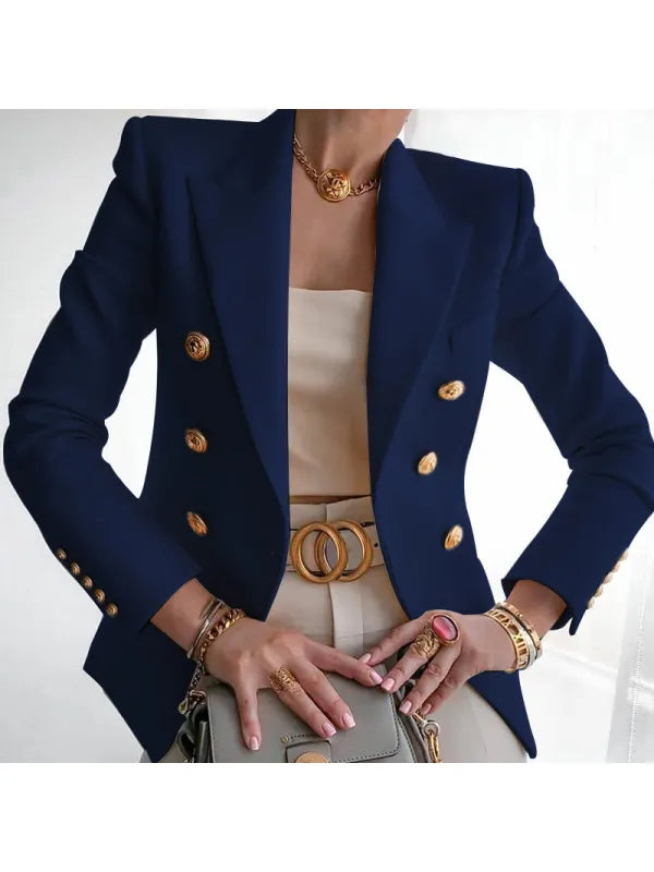 Chic Blazer with Button Details