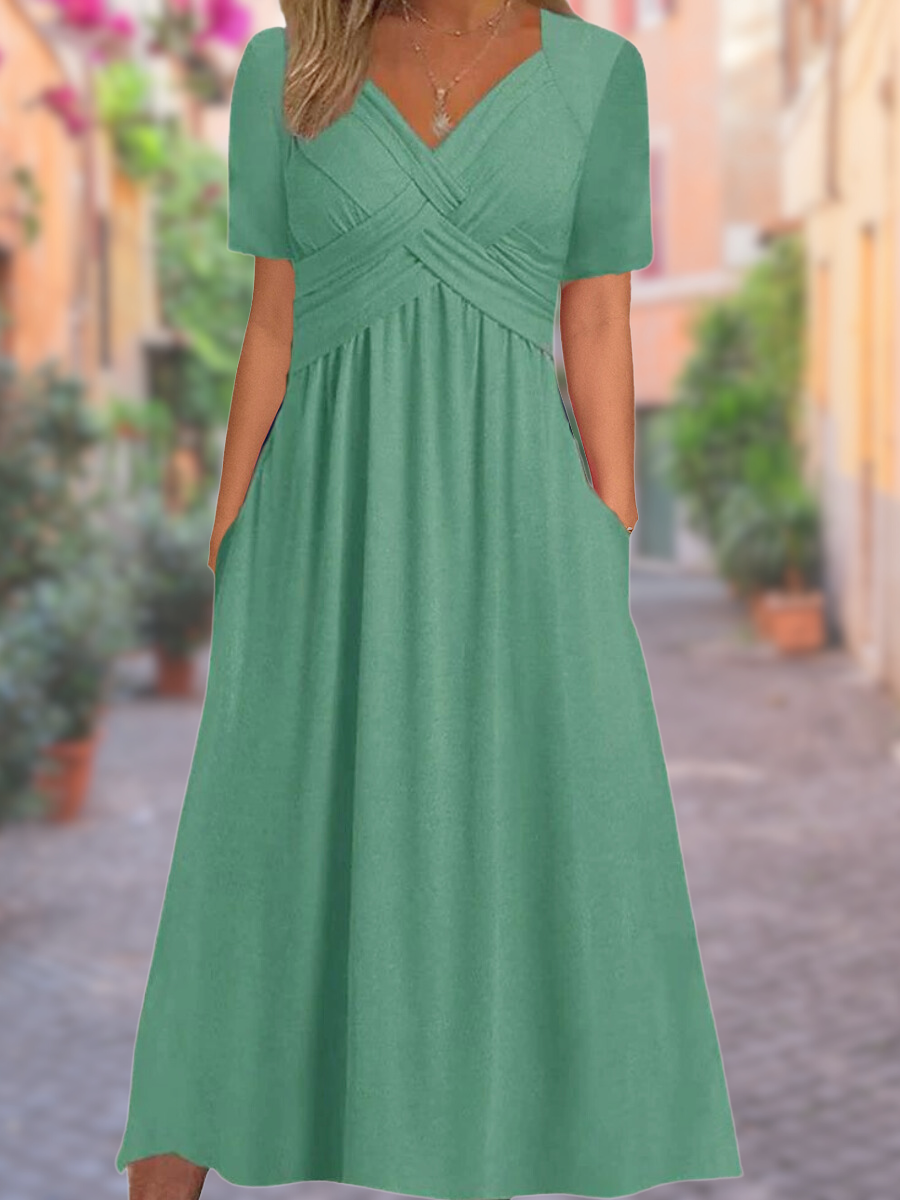 Selby Summer Maxi Dress with Cut-Out Design