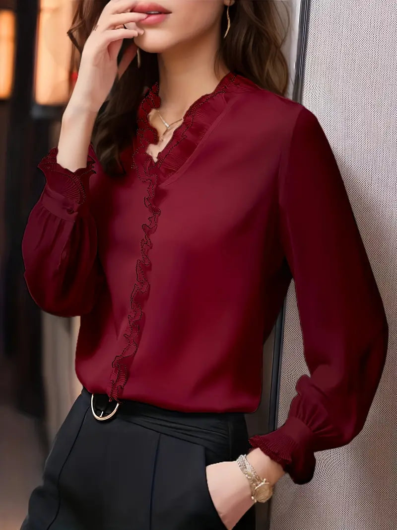 Chic Long Sleeve Casual Women's Top