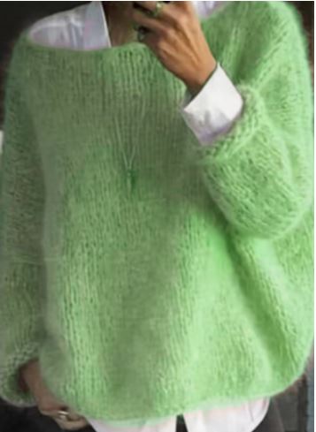 Vibrant Off-Shoulder Knit Sweater