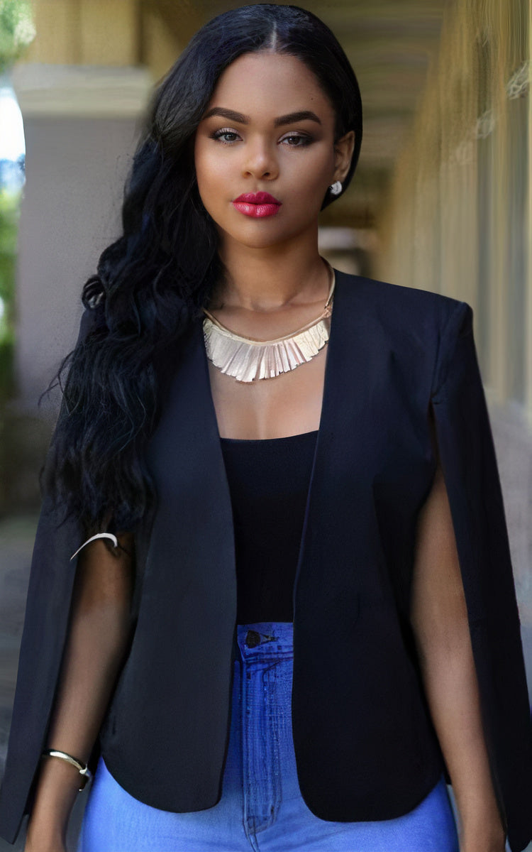 Meike Cape-Style Blazer