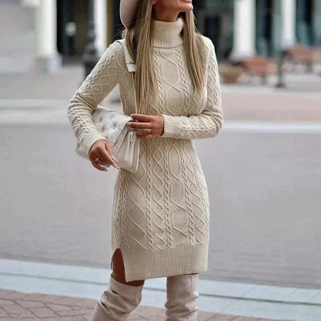 Chic Winter Knit Dress