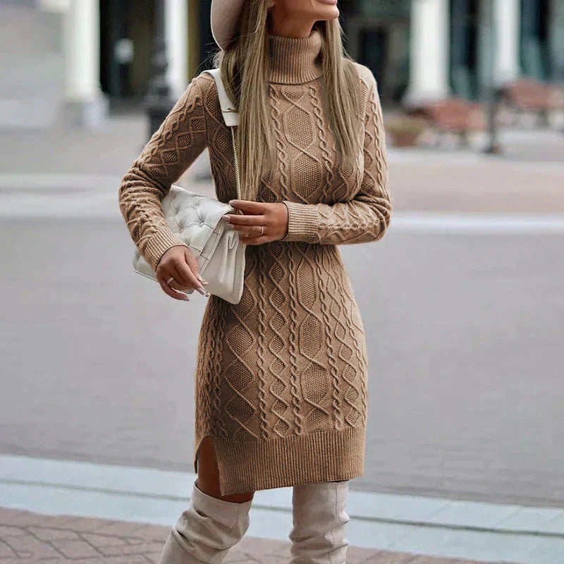 Chic Winter Knit Dress