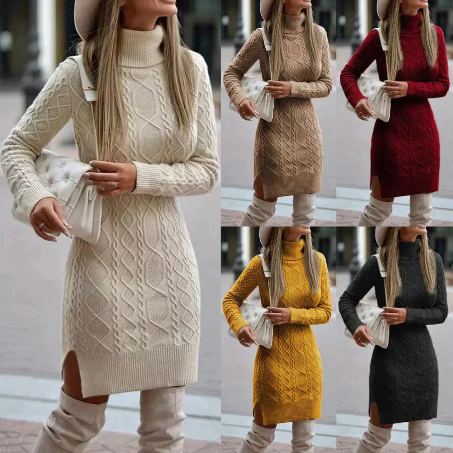 Chic Winter Knit Dress