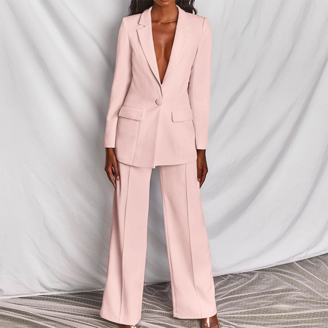 Hayley - Stylish Women's Two-Piece Blazer and Trouser Set
