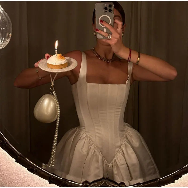 Corset-Style Structured Dress