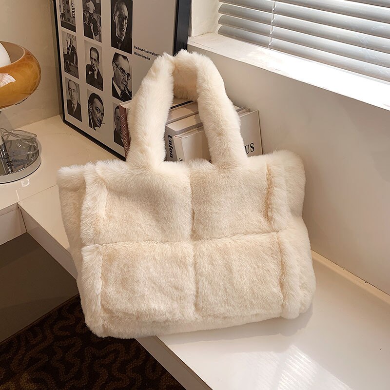 Dante Plush Handbag: Stylish Winter Essential for Women