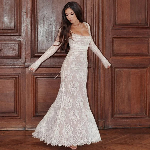 Ona - Relaxed Lace Maxi Gown