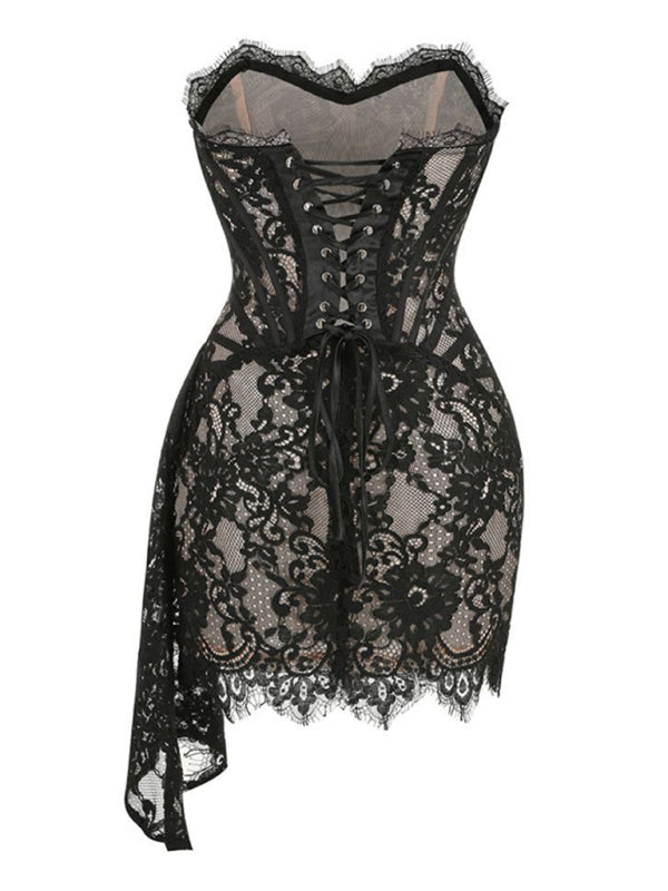 Chic Lace Corset Mini Dress