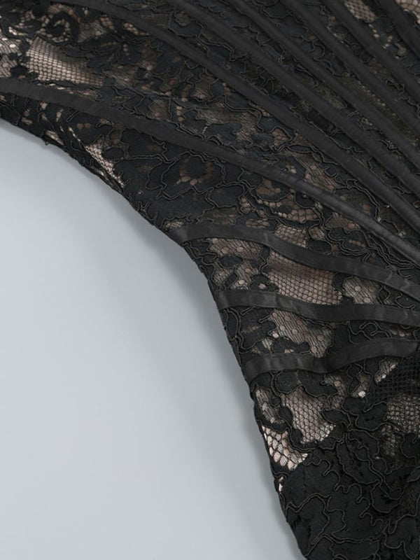 Chic Lace Corset Mini Dress