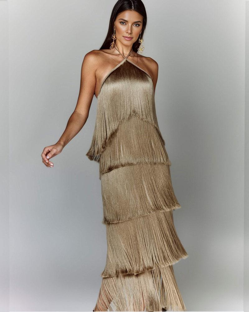 Chic Fringed Dress for a Fashionable Look