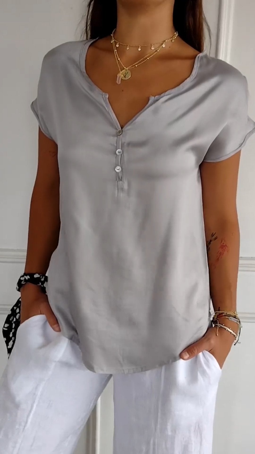 Cozy V-Neck Tee