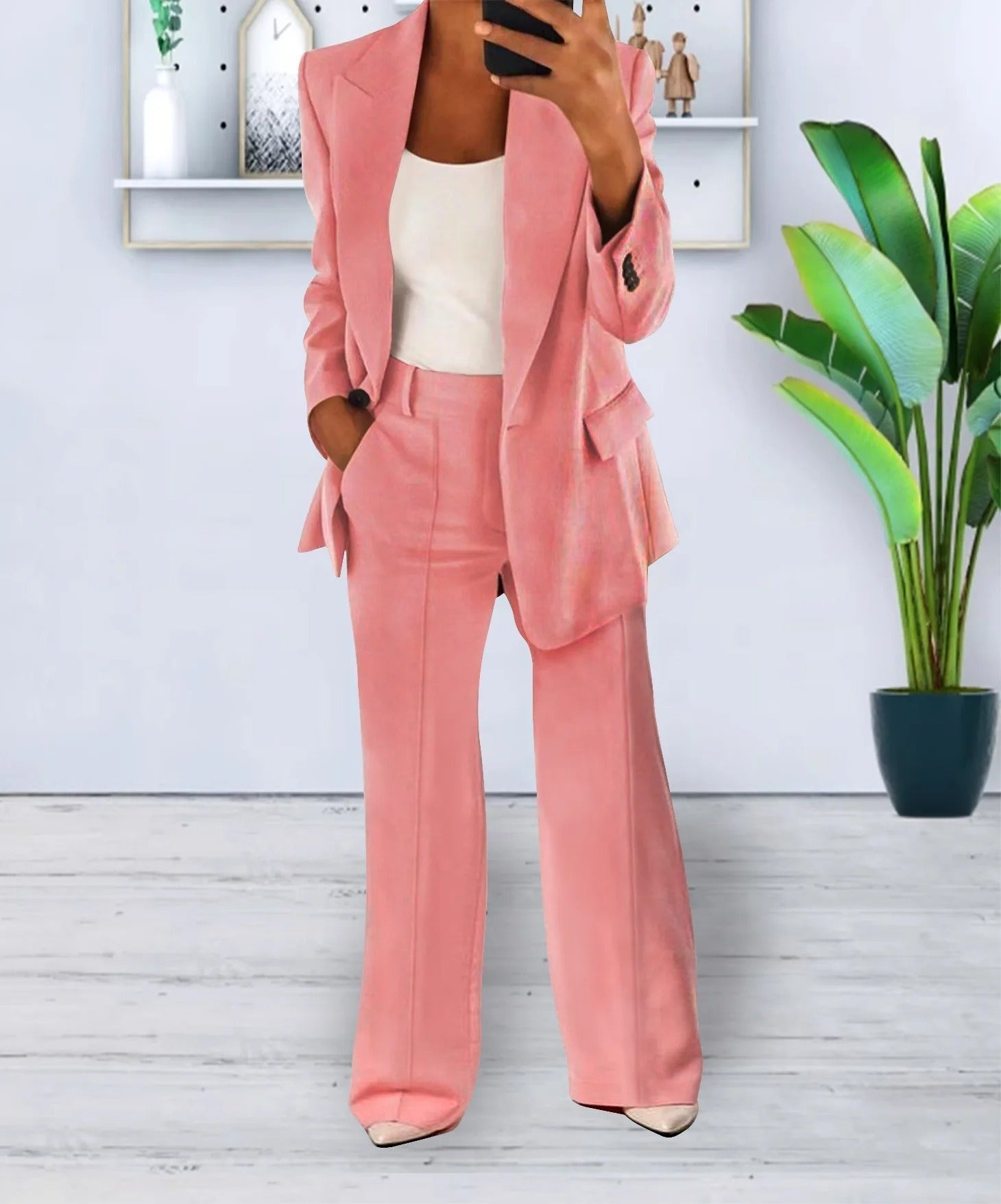 Relaxed Fit Casual Women's Suit