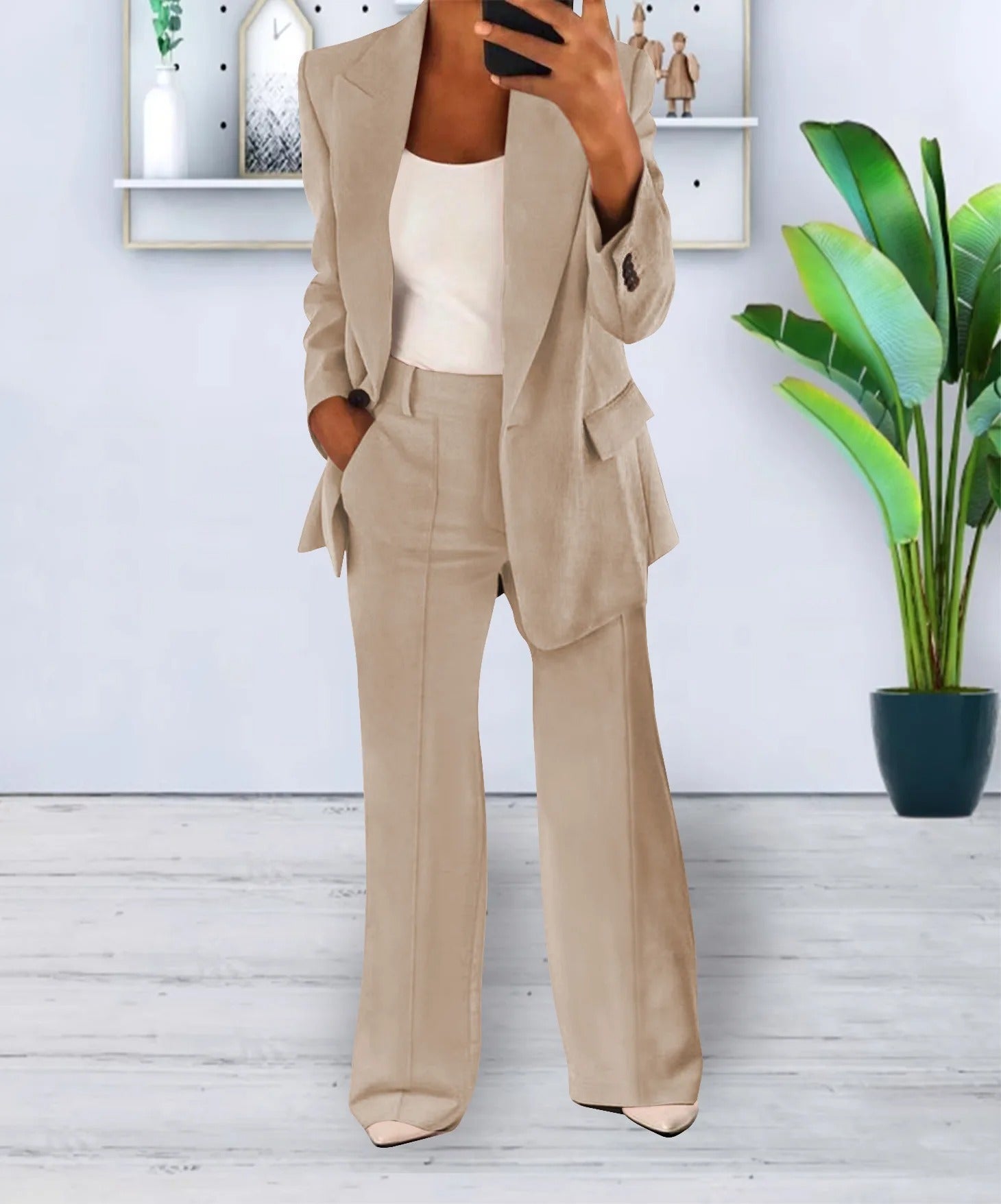 Relaxed Fit Casual Women's Suit