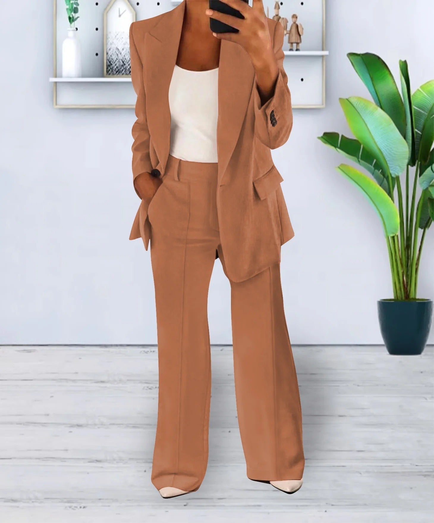 Relaxed Fit Casual Women's Suit